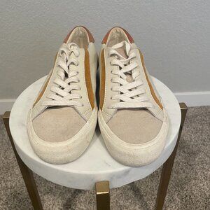 Madewell sidewalk low-top sneakers in colorblock leather and suede